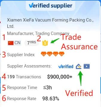 Other info that can be used as reference in selecting a supplier