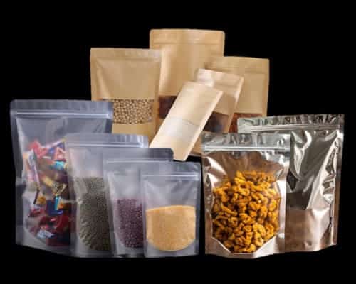 Plastic Bags: clear plastic bags, aluminum bags, Kraft paper bags, clear poly/silver back bags