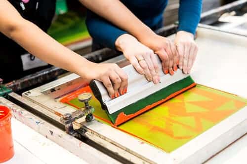 Screen Printing: This involves a mesh in the printing process. Apply pressure to the mesh and the ink will be transferred from the mesh onto the surface of the substrate.